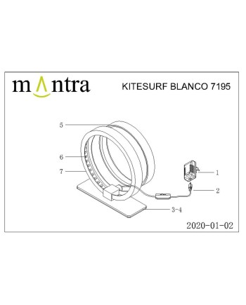 KITESURF BLANCO * SOBREMESA 8W